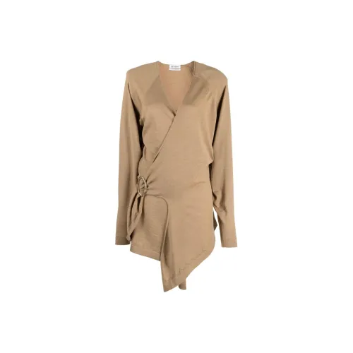 The Attico Hurely Wrap Minidress