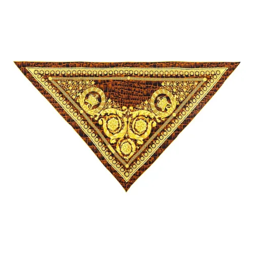 VERSACE Silk Scarves Men's Multicolor