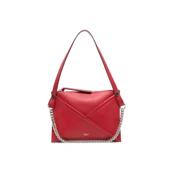 Mulberry Calfskin Shoulder Bag Women's Red