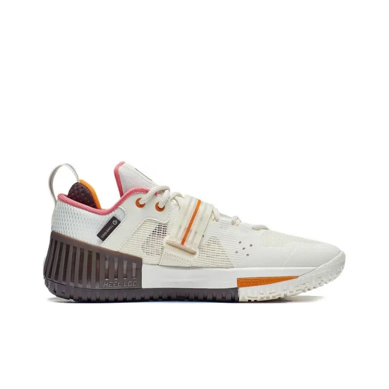 LiNing Rage Anti Slip Wear Resistant Low Top Sprint Long Distance Running Training Running Shoes Men's Ecru-1