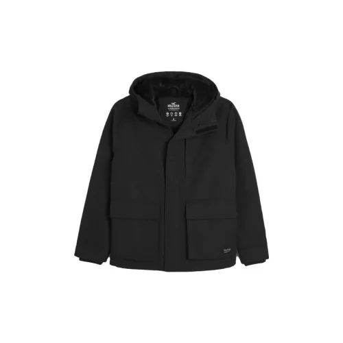 Hollister Jackets Men Black