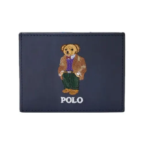 Polo Ralph Lauren Leather Card Holder Men's Marine Blue