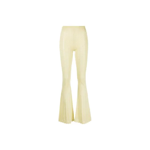 Alessandra Rich Lace-knit Flared Trousers