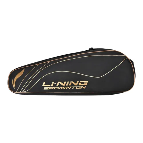 LiNing Badminton Racket Bags 4 Pcs Pack Shoulder Bag Black Unisex