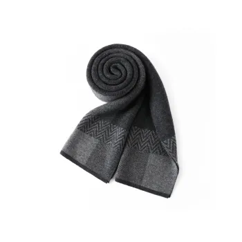 Jiu Ji Cashmere Knit Scarves Men's