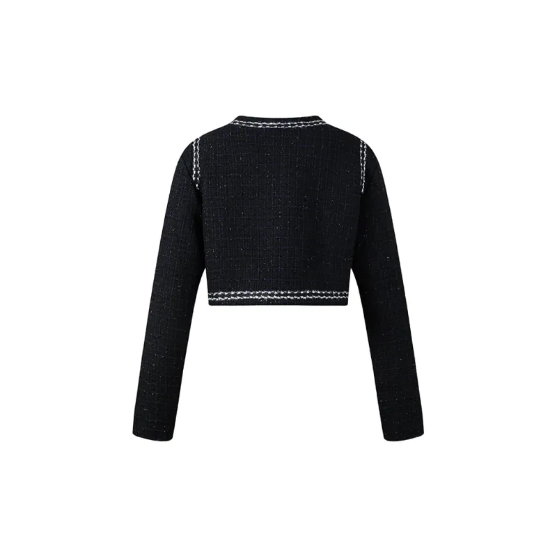 FRLMK Cropped Coats Women's Black-1
