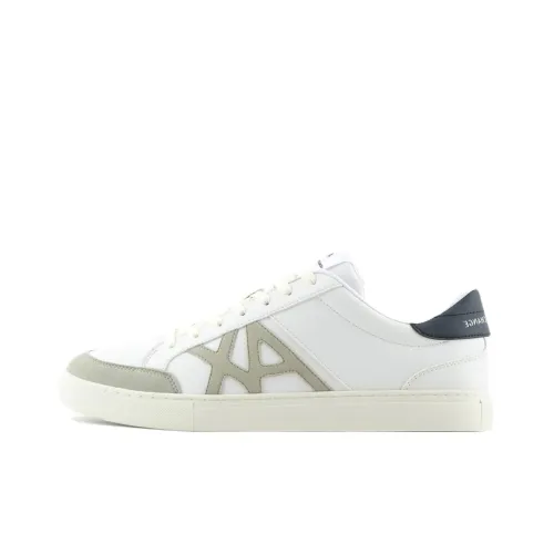 ARMANI EXCHANGE Skateboard Shoes Men Low-Top White