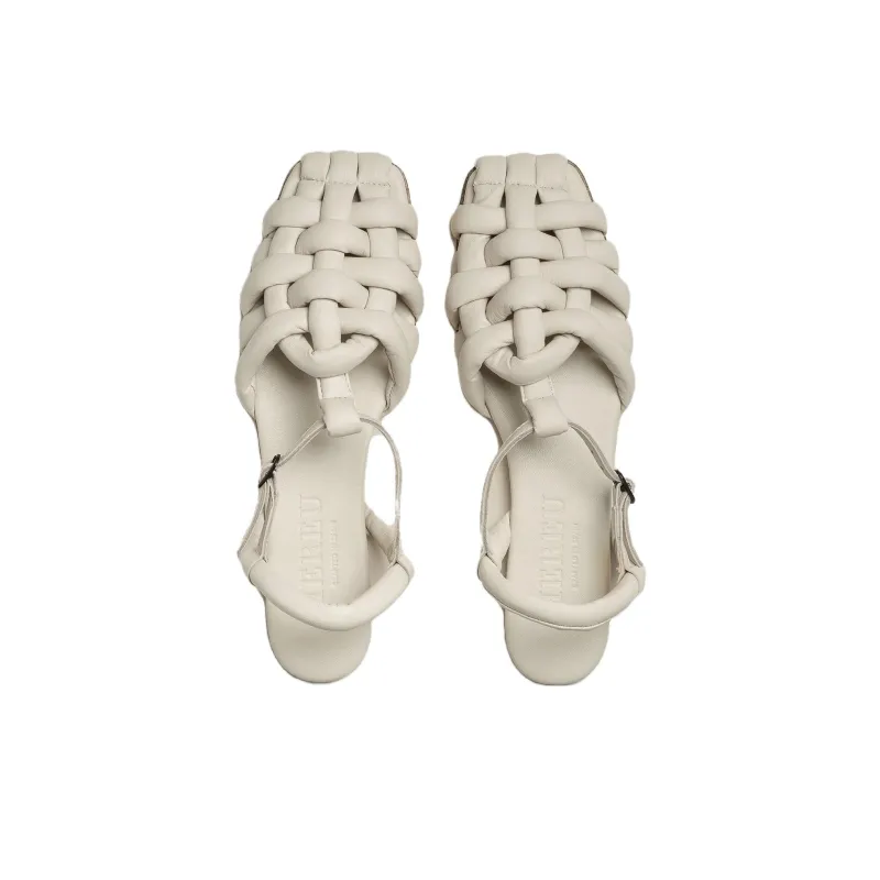Hereu Cabersa Woven Leather Slippers-2