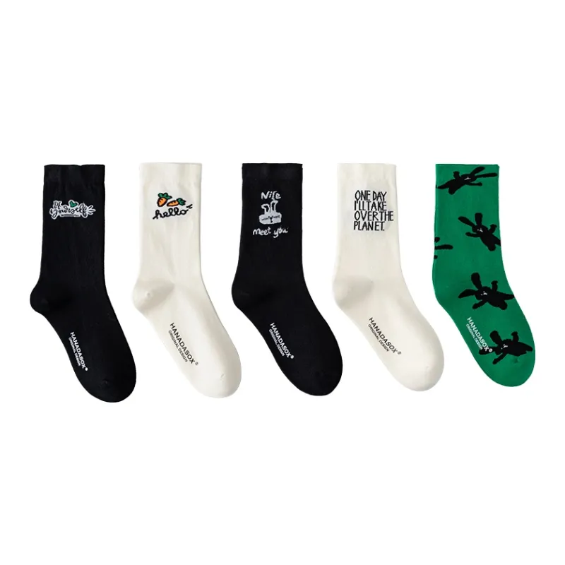 HANADASOX Unisex Mid-Calf Socks-0
