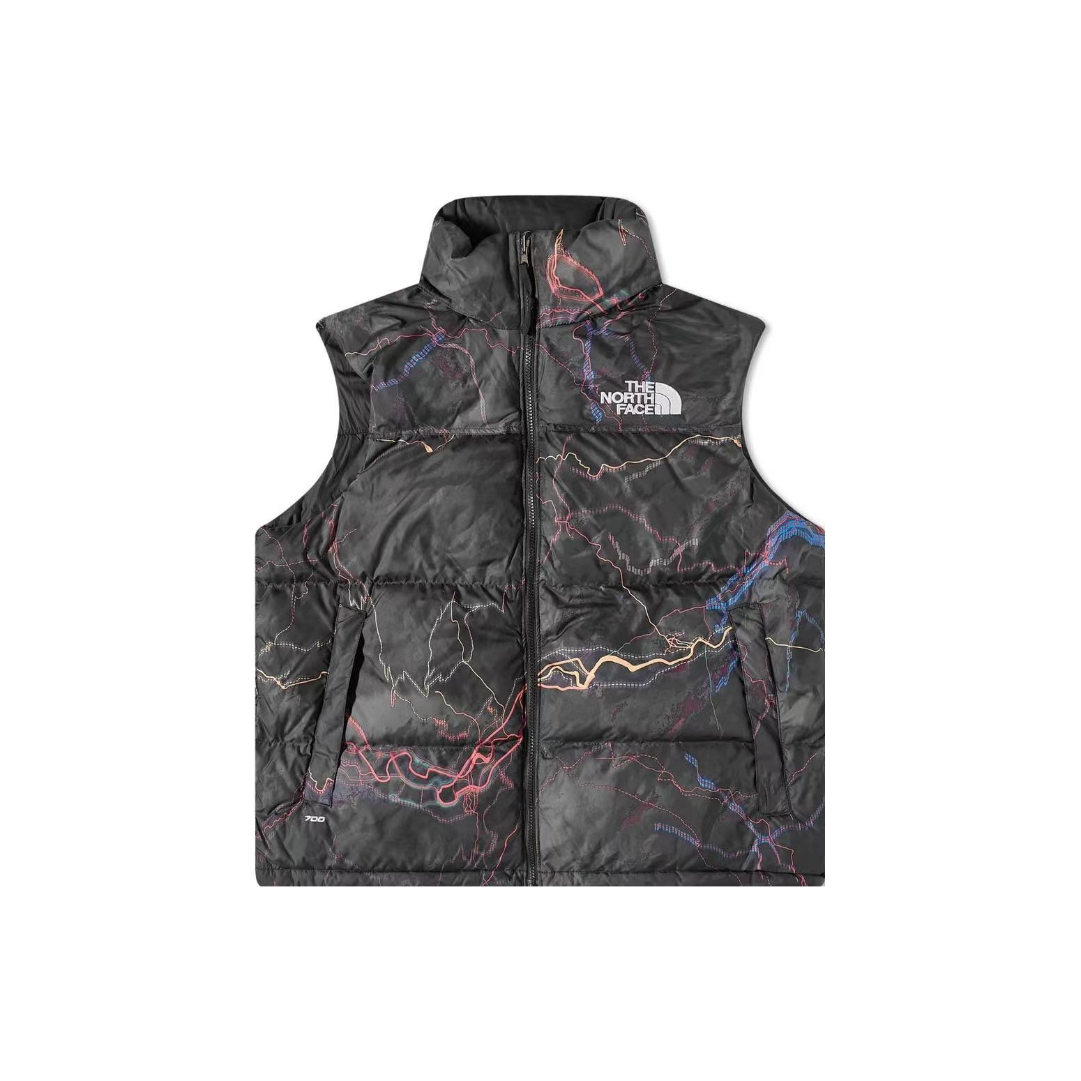 North face nuptse gilet black best sale