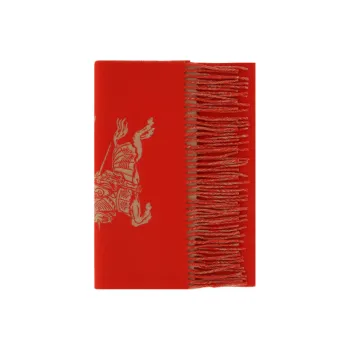 Burberry Equestrian Knight Cashmere Scarf