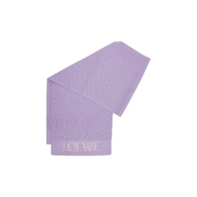 LOEWE Knit Scarves Women's Purple-0