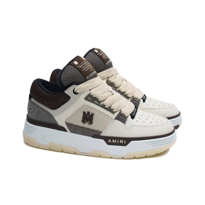 AMIRI Low Top Skateboard Shoes Men's Brown-2