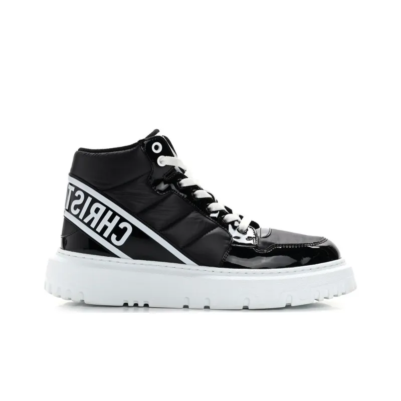 DIOR D Player High Top Stylish Skateboarding Shoes Women's Black-1