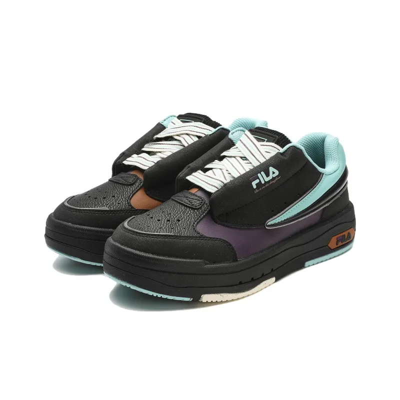 FILA Mix Low Skate Shoes 'Black Blue' Women's-1