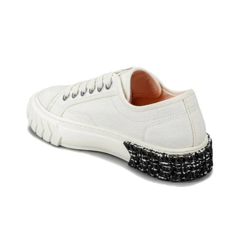 Both Low Top Canvas Shoes Women's White-3