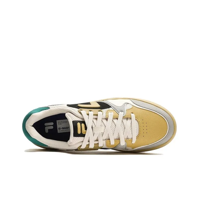 FILA FUSION Bank Dx Skate Shoes 'Yellow Grey'-2