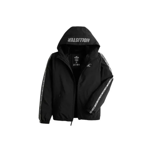 Hollister Jackets Men Black