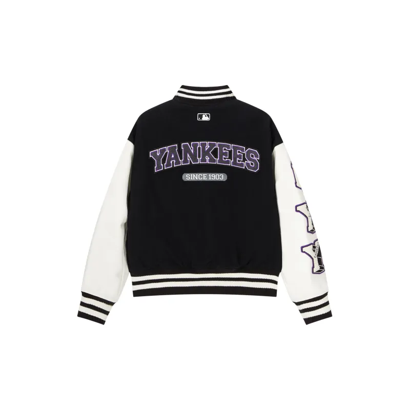 MLB Baseball Jacket Unisex Black-1