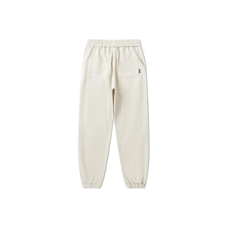 LAMLICKA Knitted Sweatpants Unisex Light Gray-1