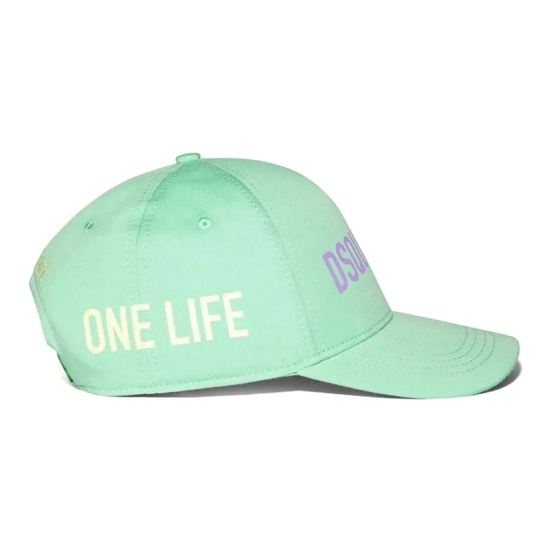 DSQUARED 2 One Life Logo Printed Baseball Cap-3