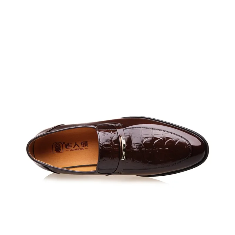 LAORENTOU Dress Shoes Men Low Top Brown-7