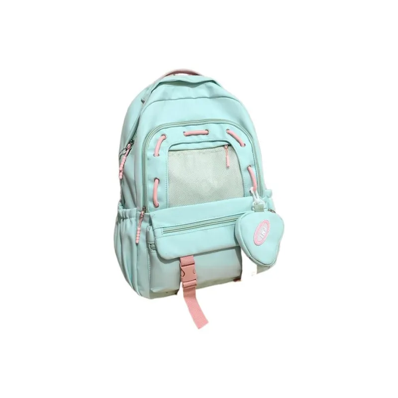 RUIPAI Nylon Backpack Unisex Custard/Lake Green/Dusty Blue/White/Black-3