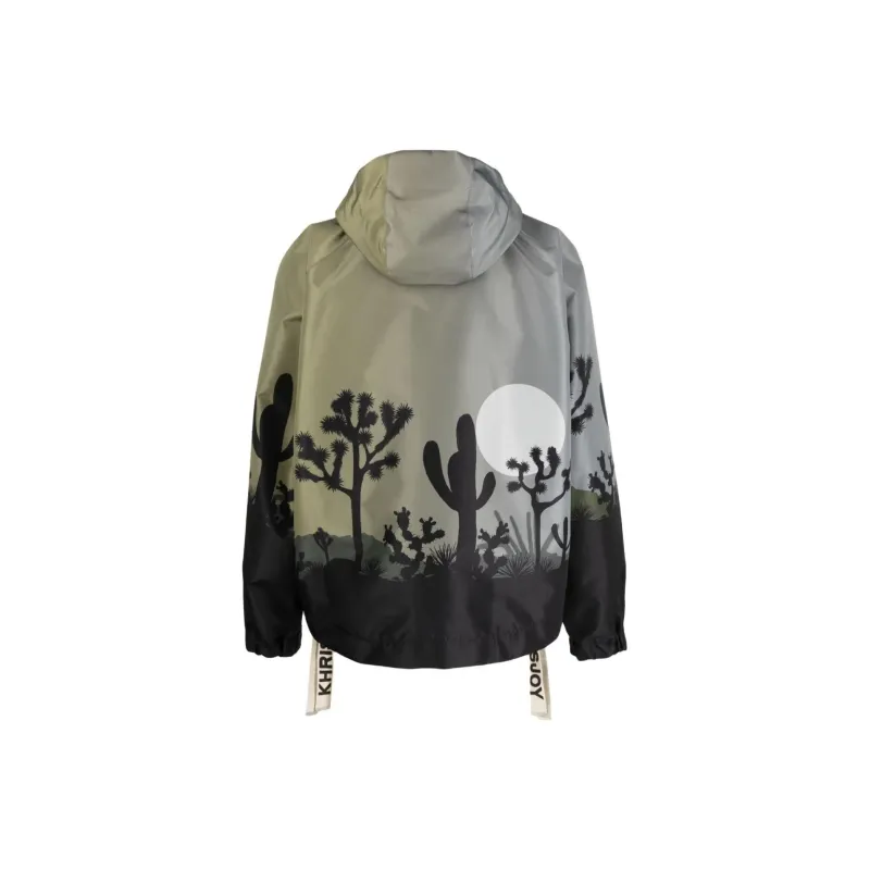 KHRISJOY Graphic-print Hooded Jacket-1