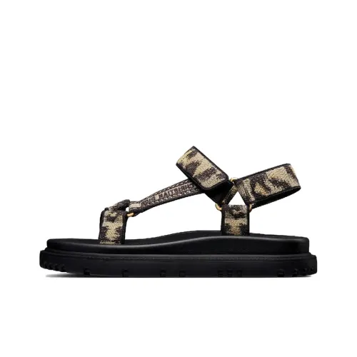 DIOR D-Wave Beach Sandals Women's Beige