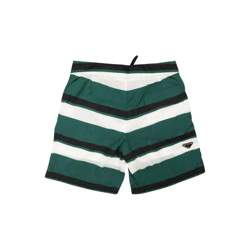 PRADA Striped Nylon Swim Shorts-1