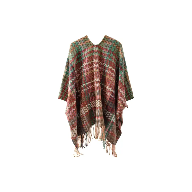 BAIJUAN Shawls Women's Pink Yellow, Green, Pink-3