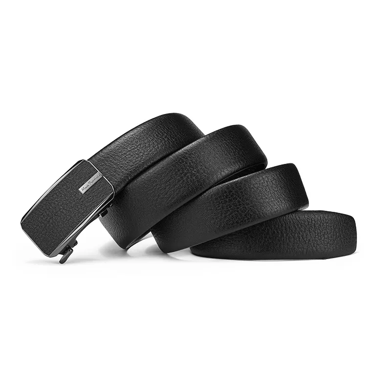 FAIRWHALE Workplace High End Business Automatic Buckle Top Grain Cow Leather Genuine Leather Belt Men's Width 3.5CM-1