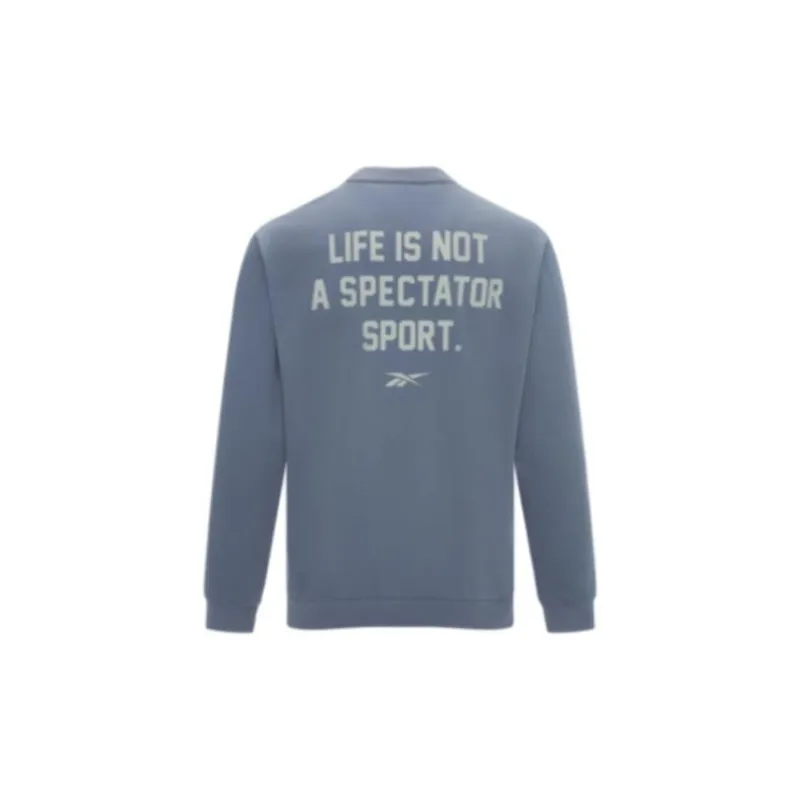 Reebok Sweatshirts Unisex Blue Gray-1