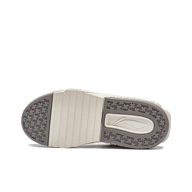 LiNing 001 UNBLOCK Unblock Cushioning Wear Resistant Low Top Casual Shoes Women's Beige White Brown-6