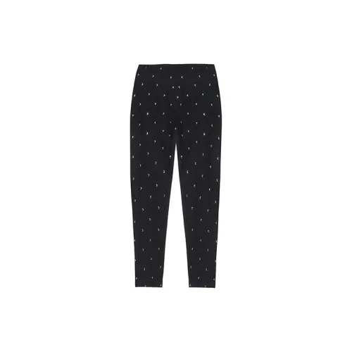 TCH Leggings Women's Black Base With Silver Logo