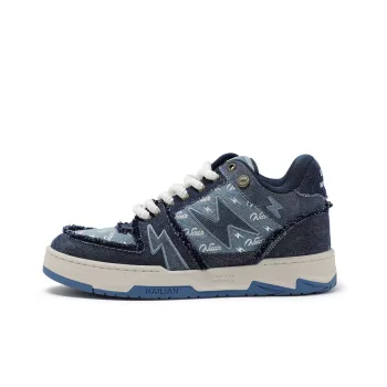 Resistant To Connectivity Lightning Shoes Low-Top Skateboard Shoes Unisex Industrial Blue