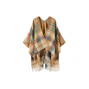 BAIJUAN Shawls Women's Pink Yellow, Green, Pink