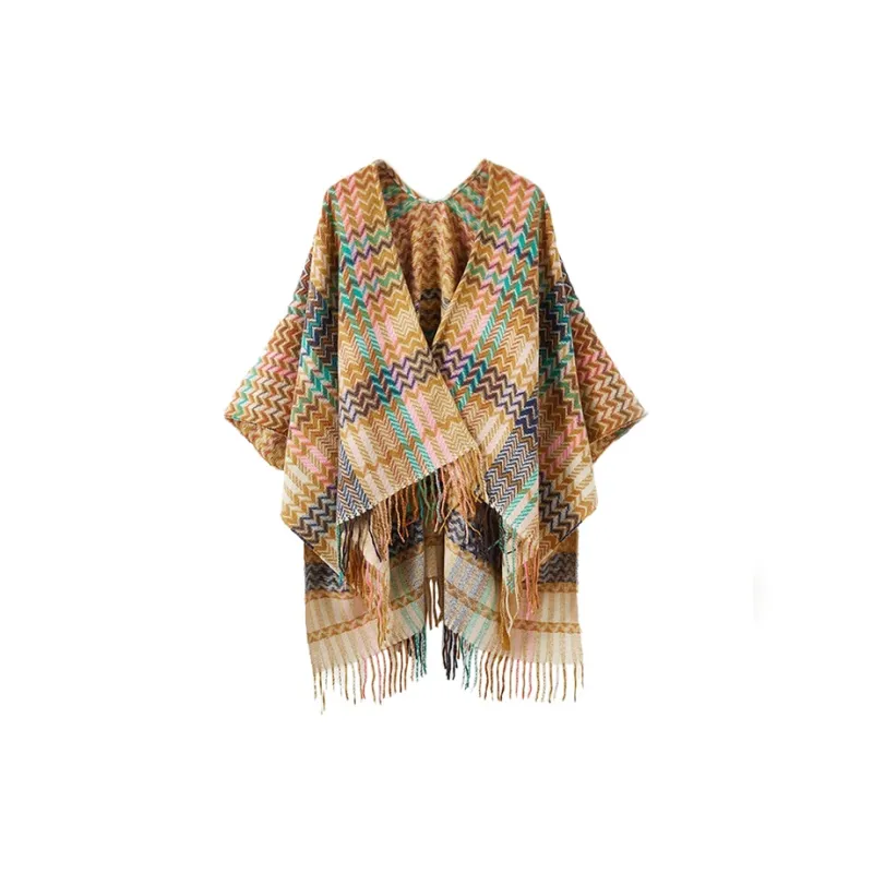 BAIJUAN Shawls Women's Pink Yellow, Green, Pink-0