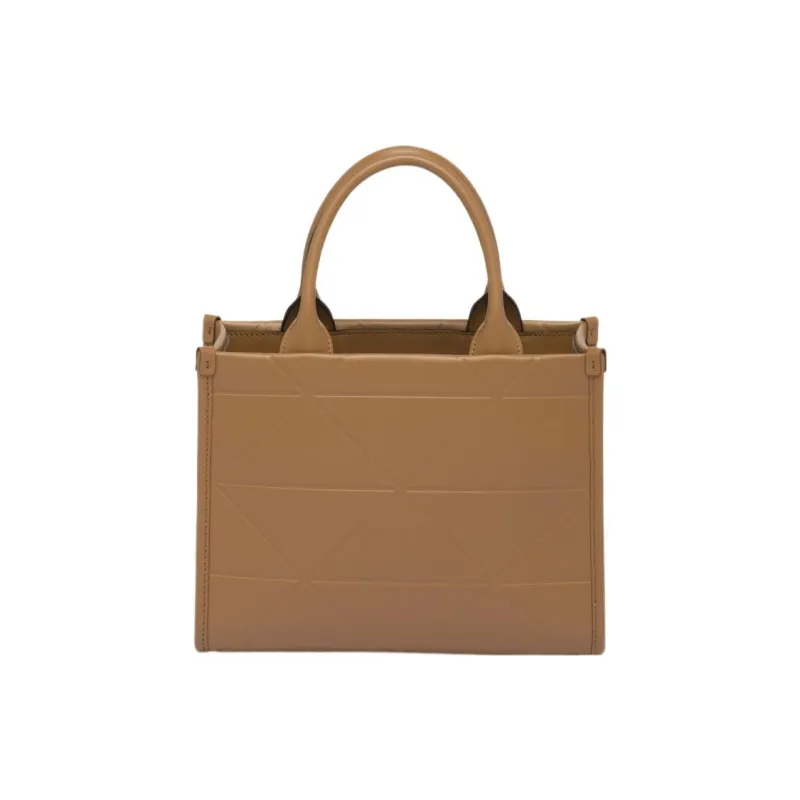 PRADA Symbole Leather Shoulder Bag Crossbody Bag Handbag Mini Women's Caramel-1