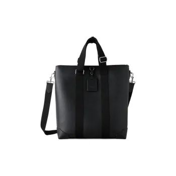 Mulberry Plain Weave Calfskin Shoulder Bag, Crossbody Bag, Handbag Regular Women's Black