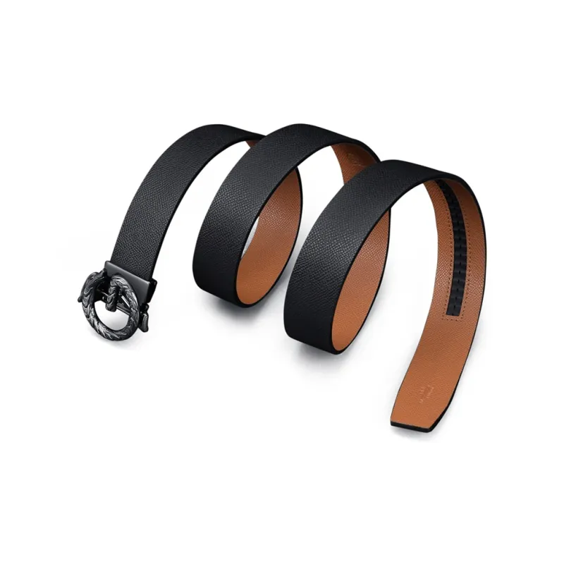 GOLF Cow Leather Leather Belts Men's 3.5cm Width-4