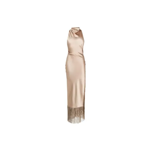 NANUSHKA High-neck Fringed Evening Dress