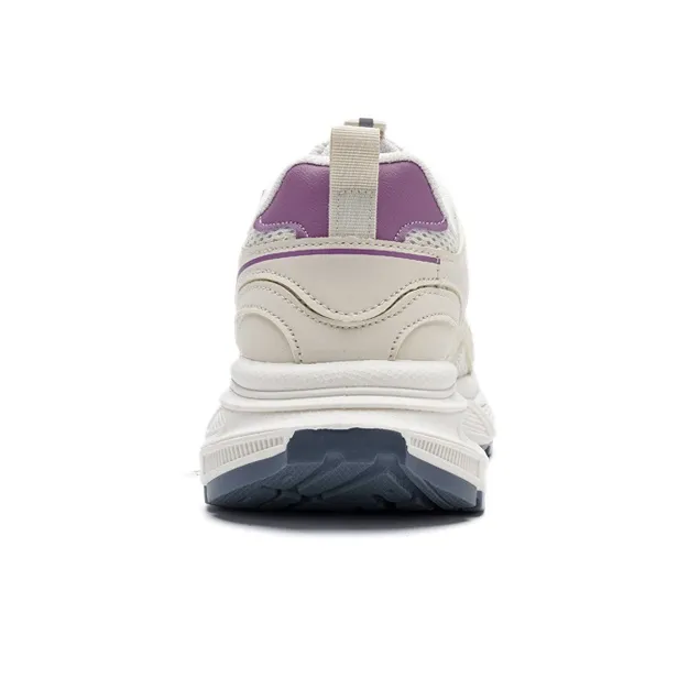 Warrior Abrasion Resistant Slip Resistant Low Top Running Shoes Women's Beige/Purple-3