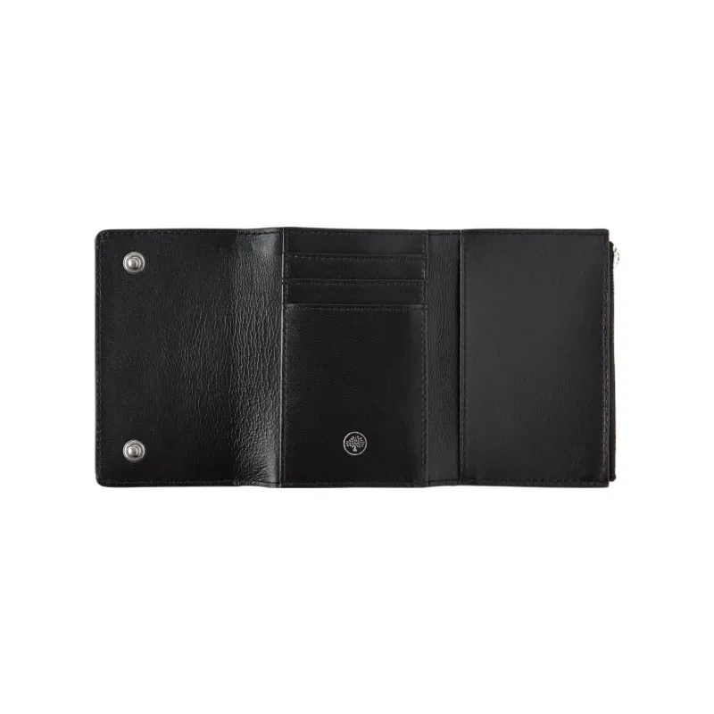 Mulberry Cow Leather Wallet Men's Black-1