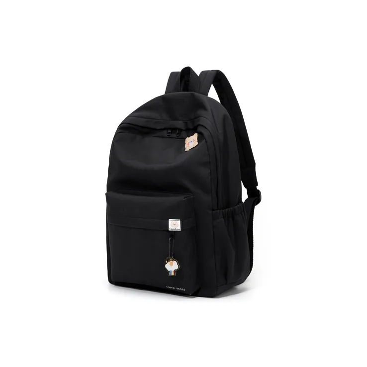 Simvay Clos Fabric Backpack Mountaineering Backpack Large Size Women's Ecru/Black-8