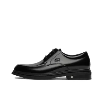 VOLO Dress Shoes Men Low Top Black/Burgundy