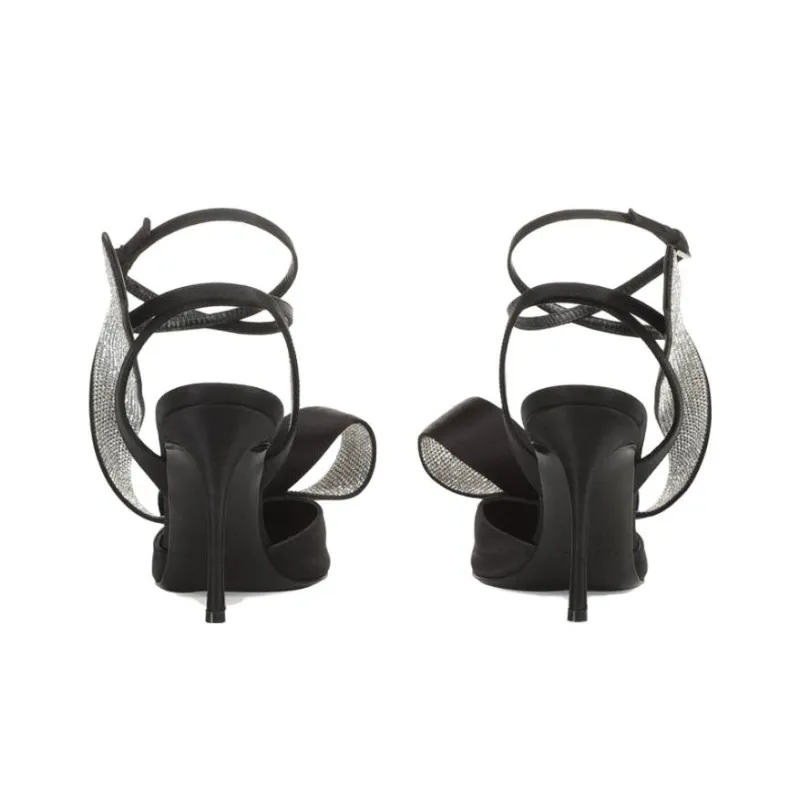 SERGIO ROSSI Marquise 100mm Bow-detail Satin Pumps-4