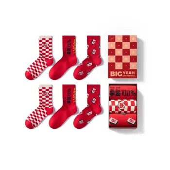 HLA Mid Calf Socks Men's 3 Pack Gift Box Set