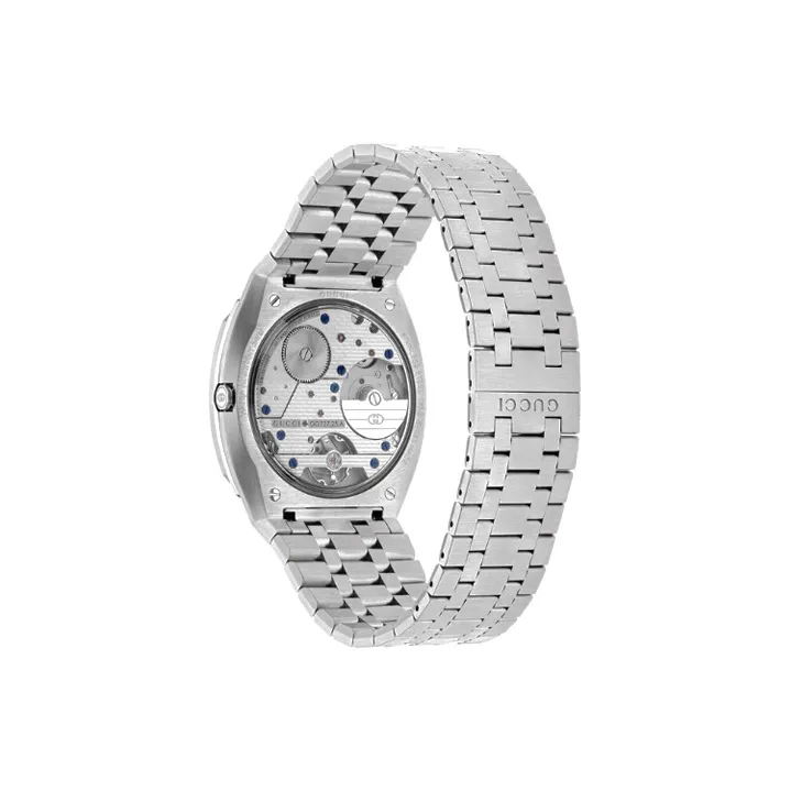 GUCCI 25H Collection Wrist Watch Automatic Mechanical Movement Stainless Steel Watchband 40mm Blue Dial Men's Watches-1