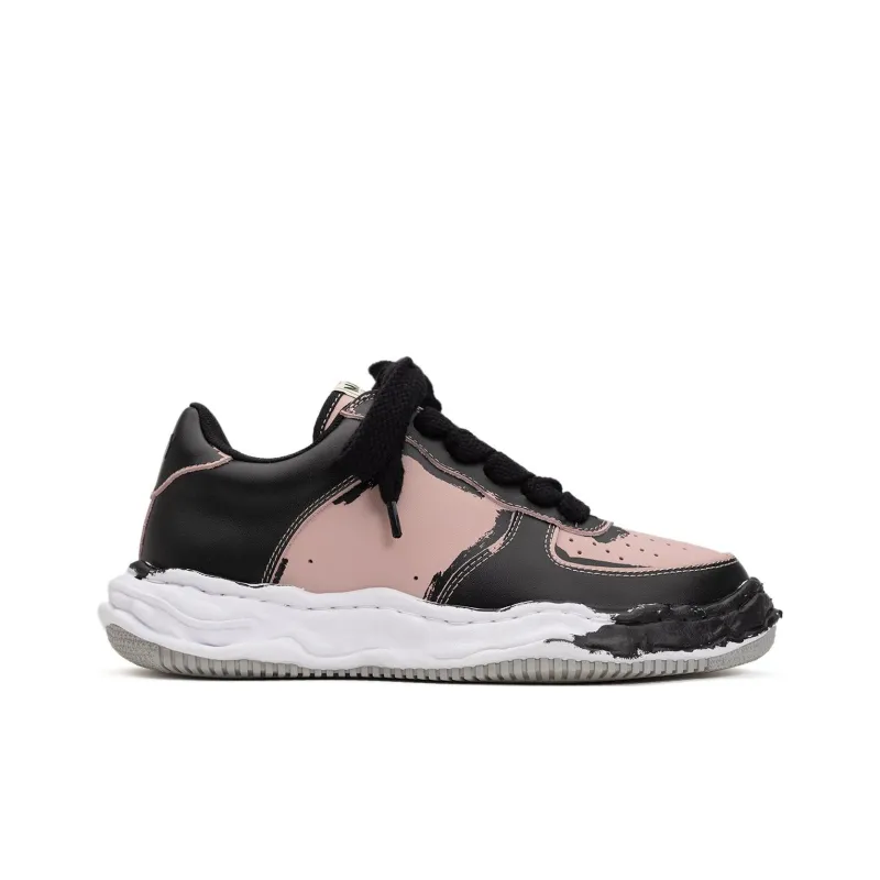 Maison MIHARA YASUHIRO Wayne Og Sole Printed Leather Low Black White-9